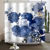 Floral Shower Curtain for Bathroom Vintage Flower Butterfly Waterproof Fabric Boho Bathtub Bathroom Curtain With Hooks 180x240