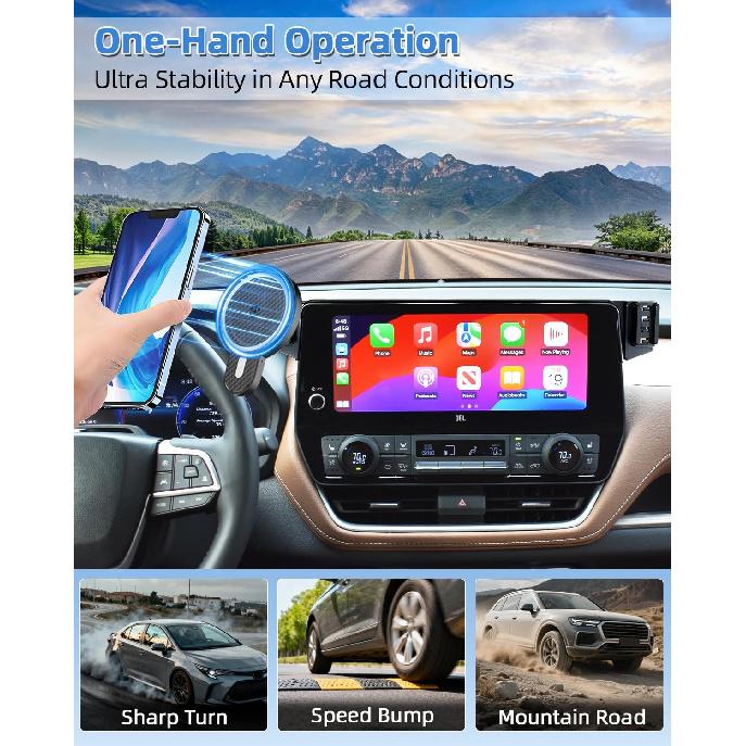 PZK Car Phone Mount for Toyota Grand Highlander 2024-2026 12.3-inch Screen