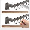 Multi-functional Wall-mounted Knife Holder with No-drill Kitchen Hooks for Easy Hanging and Organization