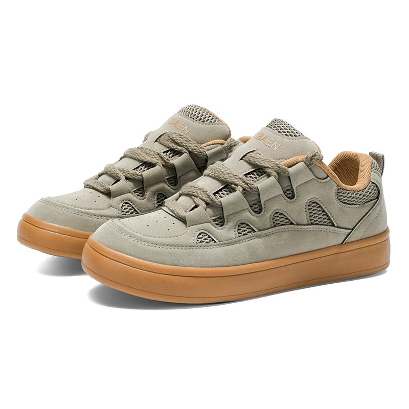 Autumn Men'S New Casual Flat-Sole Sneakers Retro Minimalist Versatile Casual Sports Shoes Non-Slip And Wear-Resistant