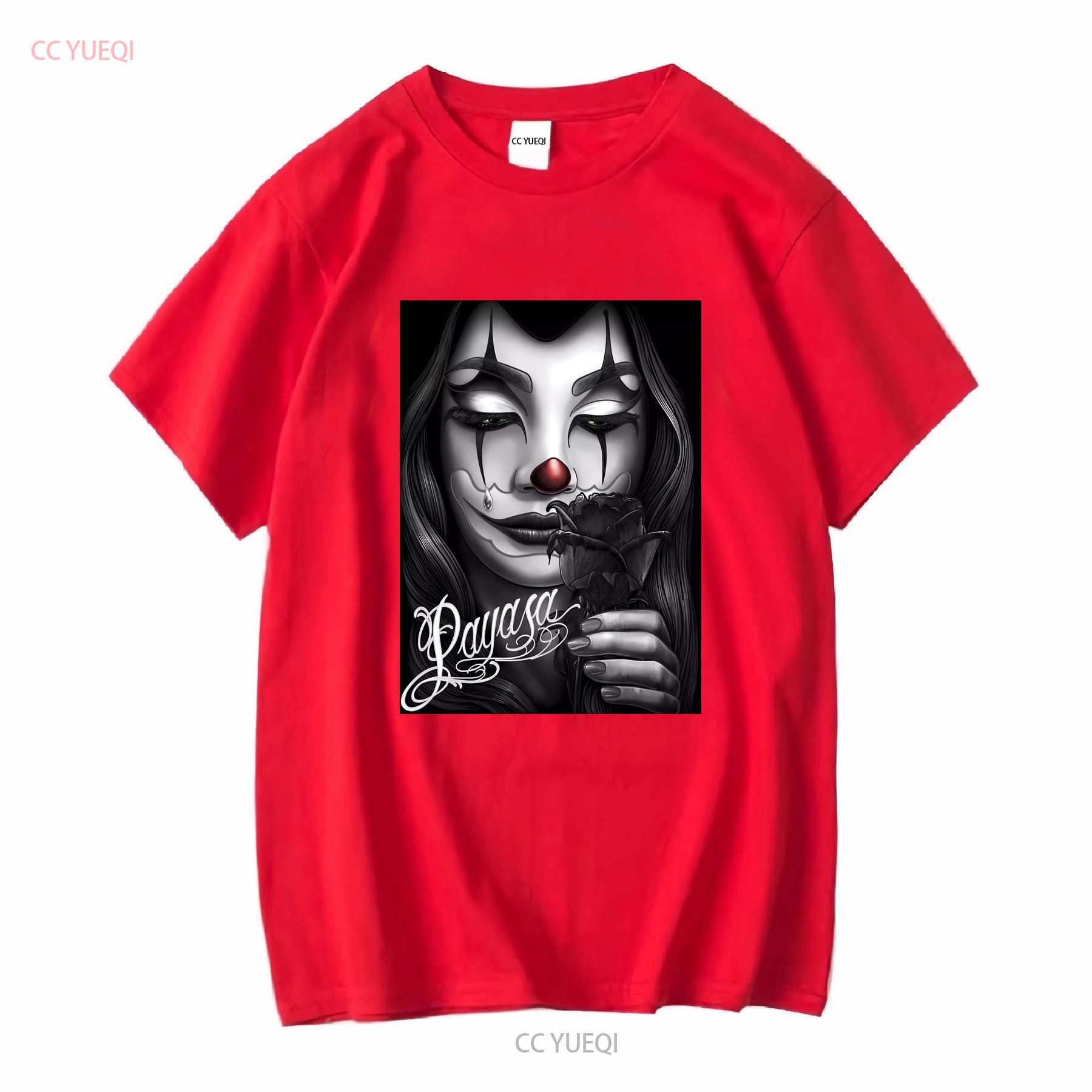 Payasa chicana T Shirt vintage chicano art long or short sleeves vintage Washed Comfortable Unisex designer clothes Stylish S