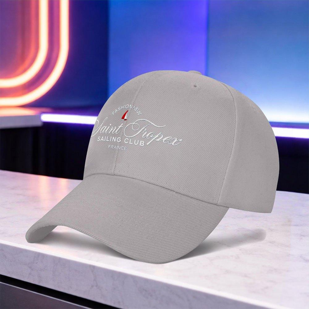 St Tropez Yacht Club Printed Lightweight Baseball Cap Unisex Outdoor Sports Hat for Festivals Weddings Daily Wear