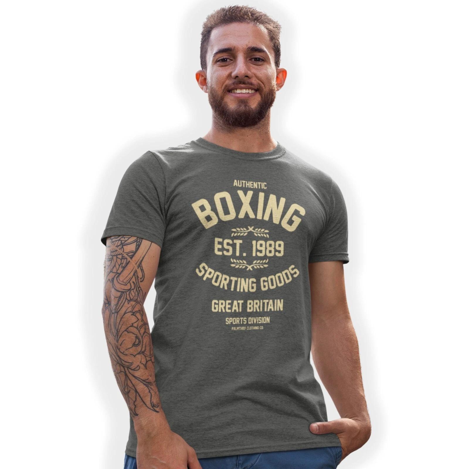 Authentic Boxing Hand Printed T-Shirt Birthday Gift M