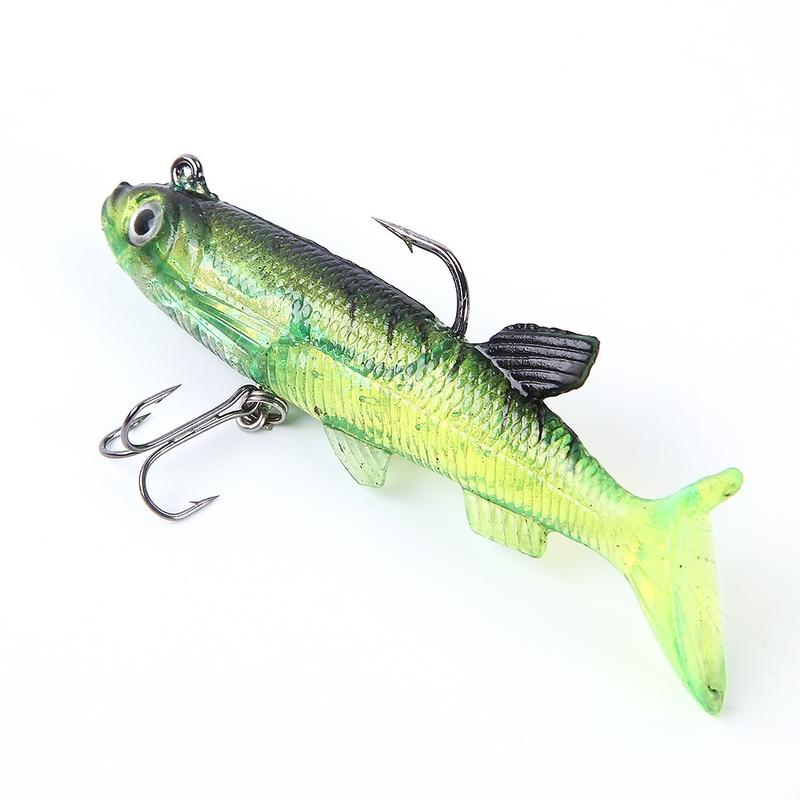 Silicone Soft Lures Worm Fishing Baits Bass Trout Shad Bait Crank Swim Bait