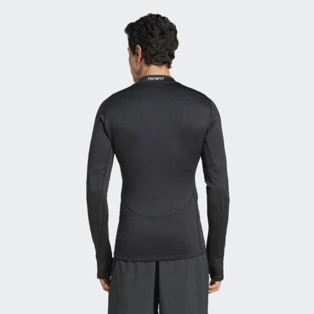 Adidas New Performance Techfit Coldlady Training Long Sleeve Tee In5584