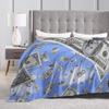 Play money Flannel Blanket  Warm Soft Bedding Throws for Couch Bed Travel Aesthetic Bedspread Sofa Bed Cover
