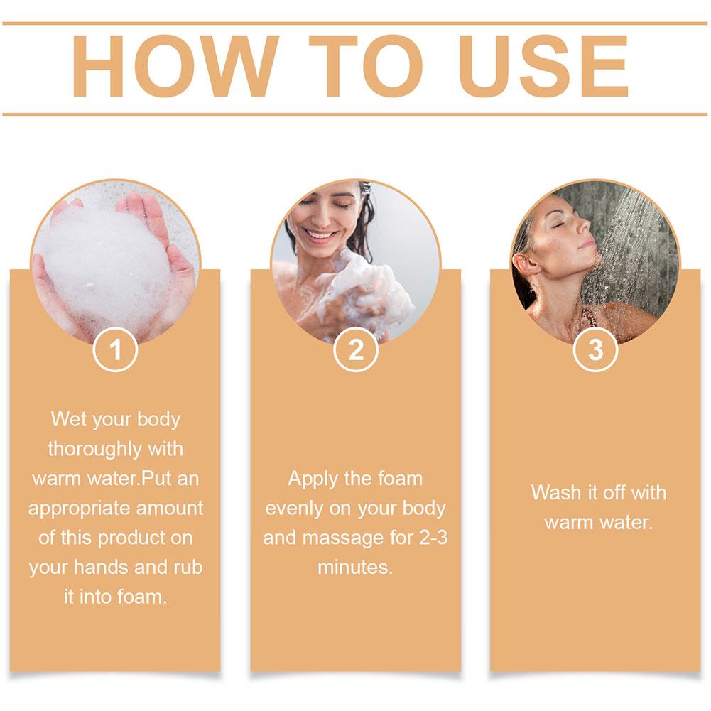 Persimmon Body Wash,Cleansing Body Deodorizing Moisturising Body Wash for Women Men,Deeply Nourishing Refreshing Shower Gel