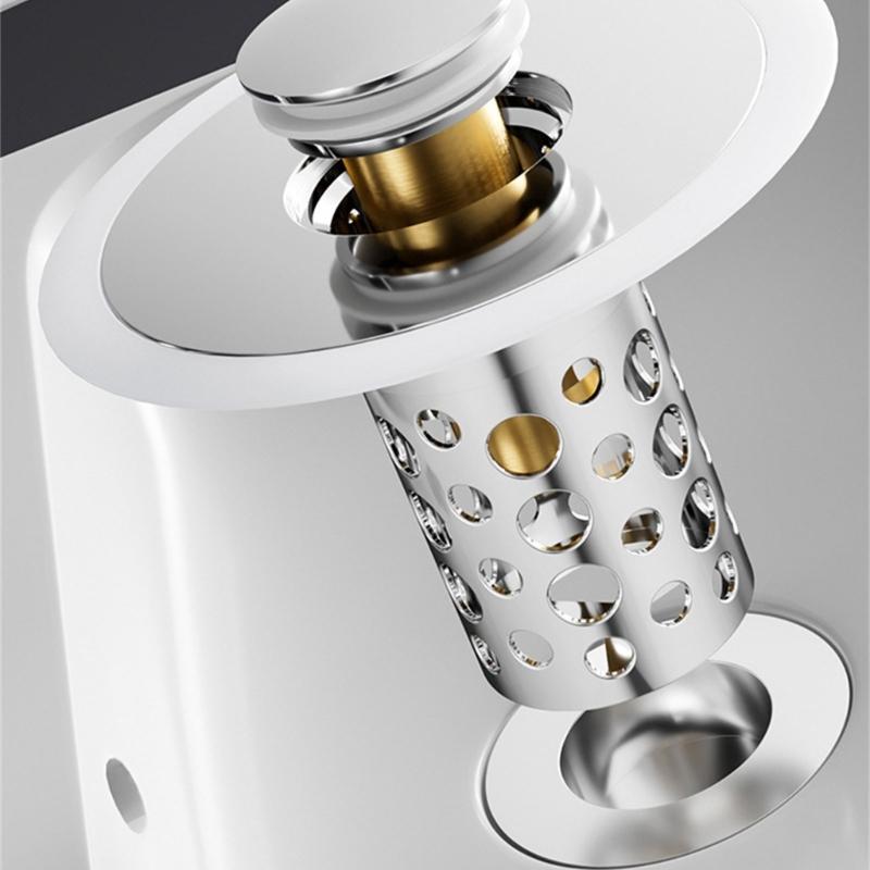 Practical Bathtubs Drain Stoppers And Drain Collector Bounces Designs Without Clog Filter Basket Accessory for Drain