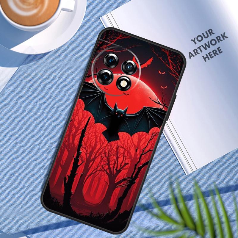 Gothic Horror Bats Full Moon Case For OnePlus Nord CE 3 Lite 2 2T N10 N20 OnePlus 12R 10T 9RT 10R 8 9 10 Pro 11 12 Cover