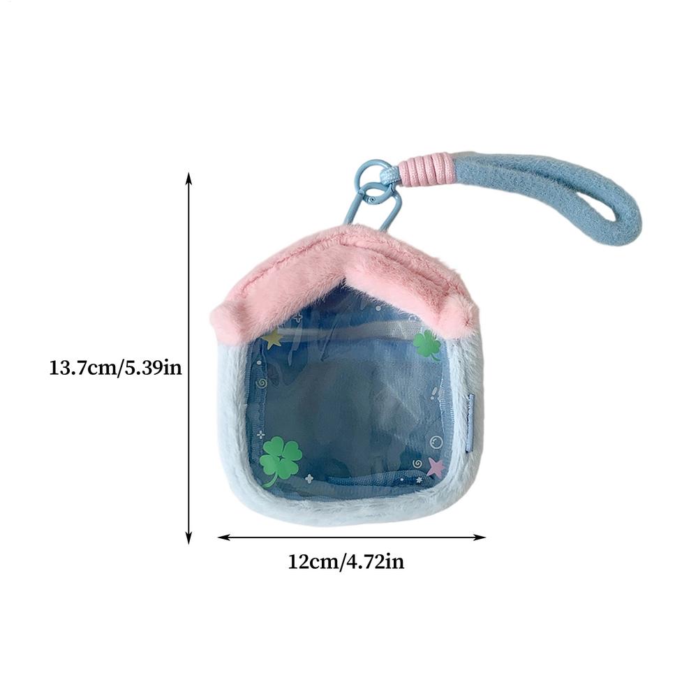 Clear Figure Display Bag Plush Dustproof Doll Storage Clear Display Case For Anime Convention Toy Collection Travel Shelf Dorm синий 3090₽