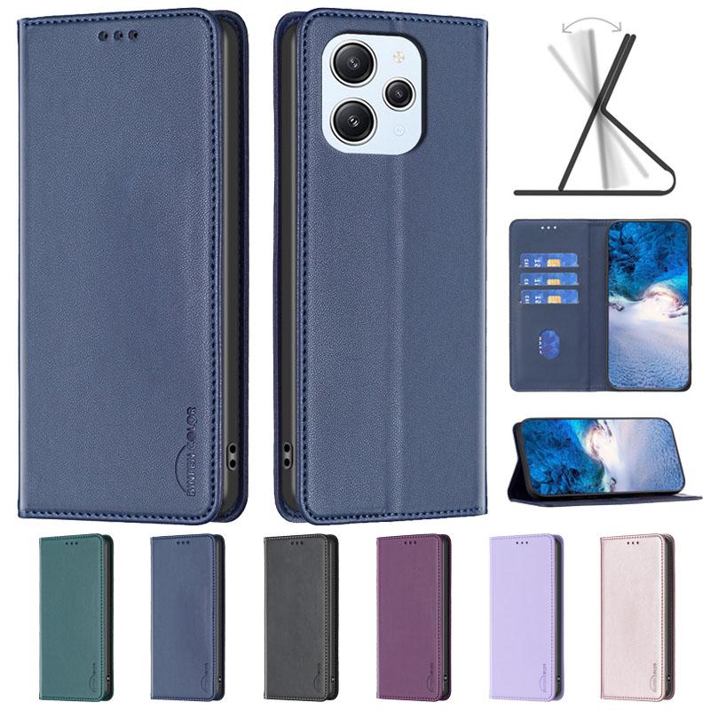 

For Xiaomi Redmi 12 Case Magnetic Flip Phone Case on For Funda Xiomi XiaoMi Redmi 12 Leather Card Cover Redmi12 12C 13C Coque Redmi 12