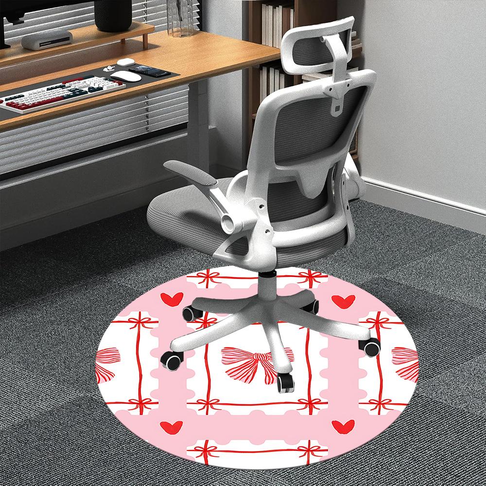 

1pc Valentine s Day Gift Office Round Area Rug, Indoor Mat Suitable ForOffice, Under Office Chairs Bedroom Living Room Home Decor, Room Deco q007 80cm by 80cm