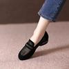 Mesh Semi Drag Women's New Summer Round Toe Thick Heel Hollow Toe Sandals
