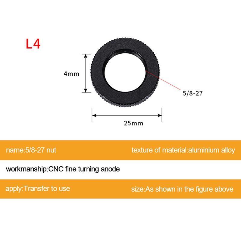 Camera Screw 1/4 3/8 5/8 Inch Nut Photography Accessories  Shoe Seat Lock Knob Flash Stand Mount Adapter For Dslr Tripod Selfie Stick