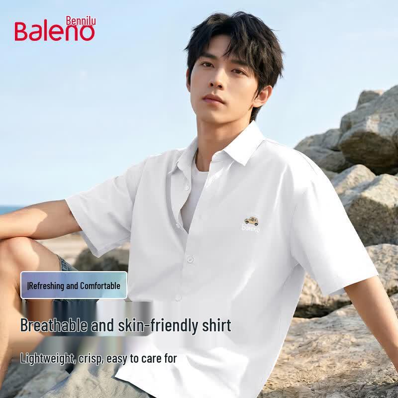 Baleno Men s Printed Short Sleeve Casual Shirt 3XL