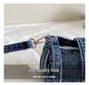Cross-border Denim Heart One-Shoulder Bag - 2026 New Korean Rivet Trendy Cool Crossbody Bag for Travel and Commute