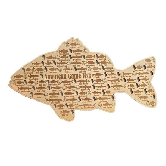 

Yousheng Fishing Logo Decor Handcrafted Wooden Artwork Decorative Desktop Ornament Gift for Fishing Enthusiasts Home Office Decoration A