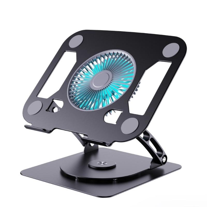

Carbon Steel Laptop Holder Stand with Height Adjustment and AntiSlip Silicone for Laptops and Tablets Under 15.9 Inches чорний