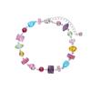 Bracciale da Donna Colore Dopamina con Pietre Preziose - Zircone Arcobaleno di Lusso, Design di Nicchia Versatile.