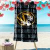 Missouri Tigers Print Beach Towel, Large Soft Quick Dry Towel for Beach Camping Swimming