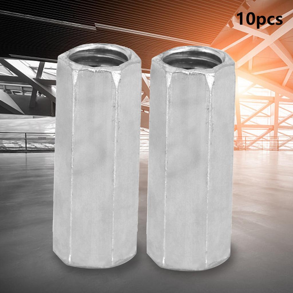 10 szt. Nakrętka z długim prętem M8 Sześciokątna nakrętka tulejowa z gwintem dystansowym (M8*28)