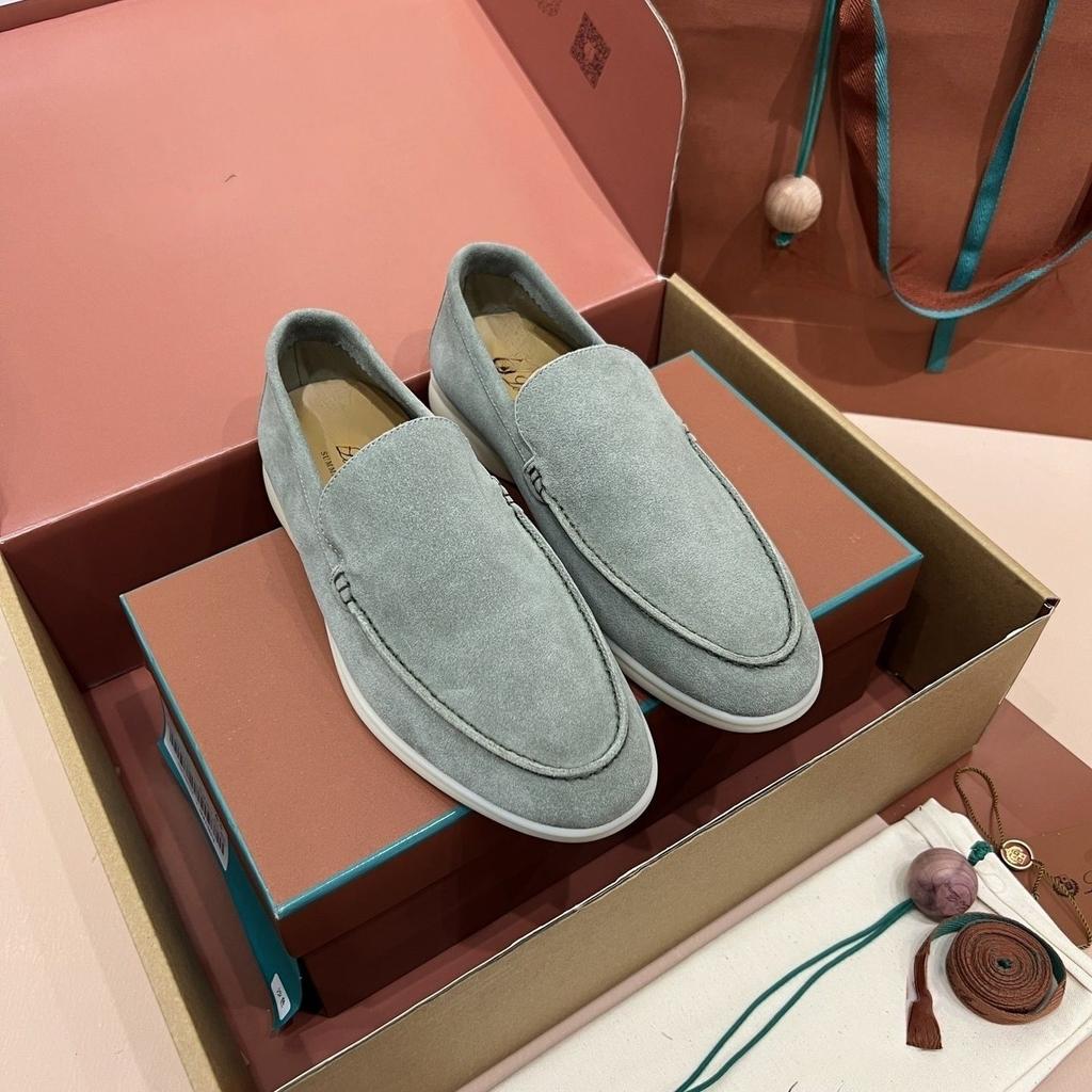 Holiday Gifts Luxury LP Series Genuine Leather Men‘s Loafers Master Handmade Flat Casual Non-slip Outdoor Breathable Beach Shoes