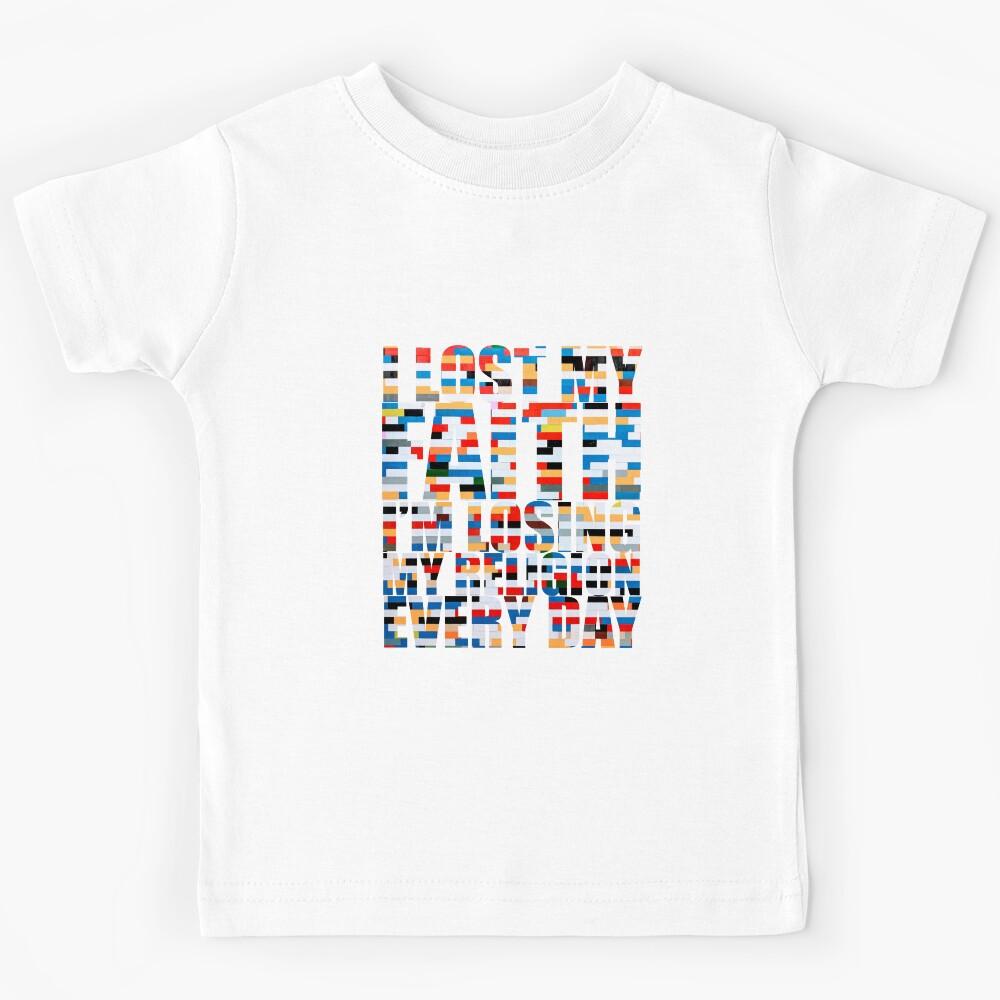Faith, Blocks Version, Lyric Quote Design Kids T-Shirt 150