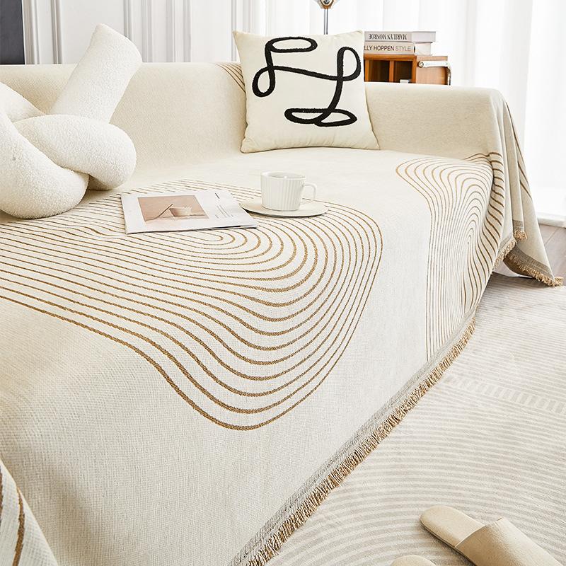 Chenille Anti-Scratching Sofa Towel Cover Cloth Nordic High-Grade Sofa Cover All-Inclusive Universal Cover Four Seasons Universal Cushion
