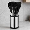 12PCS 360° Rotating Bucket Silicone Kitchen Utensils Set Kitchen Cooking Tools  Nonstick Pan