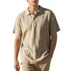 European American Summer Men's Casual Cotton Linen Polo Shirt