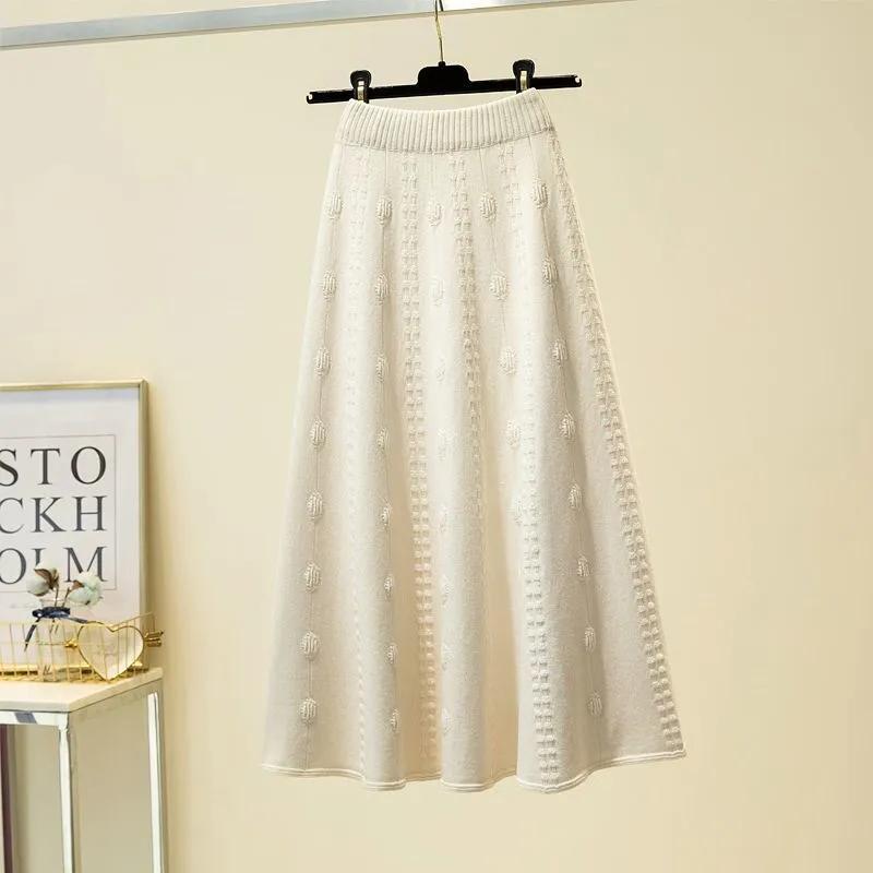 Kadın Etek Günlük Çok Yönlü Elastik Yüksek Bel Uzun Bol Pantolon Esnek Dar Etek