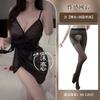 Erotic Underwear Is Pure and Shiny, Deep V Suspender Skirt, Hot Style Split Fork Transparent Couple Erotic Clothes