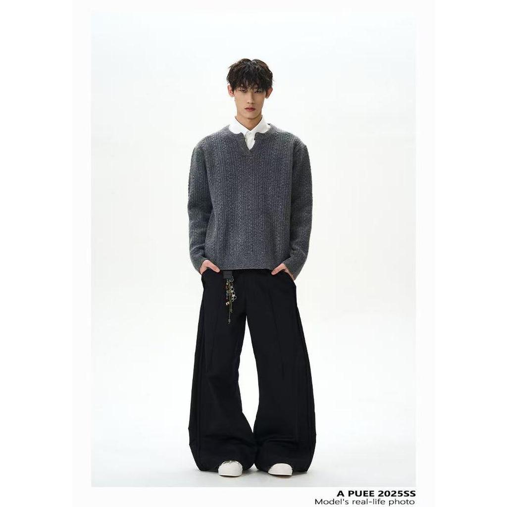 Autumn/Winter Unisex Retro Cable Knit Loose Sweater