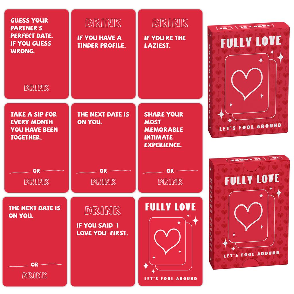 50 Fun Couple Cards Dating Warm-Up Pull-In Distance Must-Have Cards
