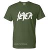 חולצת טי ממתכת Slayer מודפסת אופנת גברים Streetwear צווארון עגול שרוול קצר חולצת טי 100% כותנה חולצת רוק עליוניות