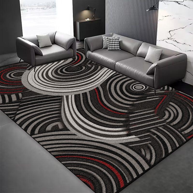 Modern Style Abstract Decoration Carpet Living Room Sofa Area Easy Clean Non-slip Floor Mat Bdroom Lounge Entrance Rugs Washable