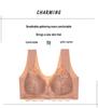 European Lace Front Buckle Plus Size Wireless Push-up Camisole Bra – Sexy Seamless with Beautiful Back Design
