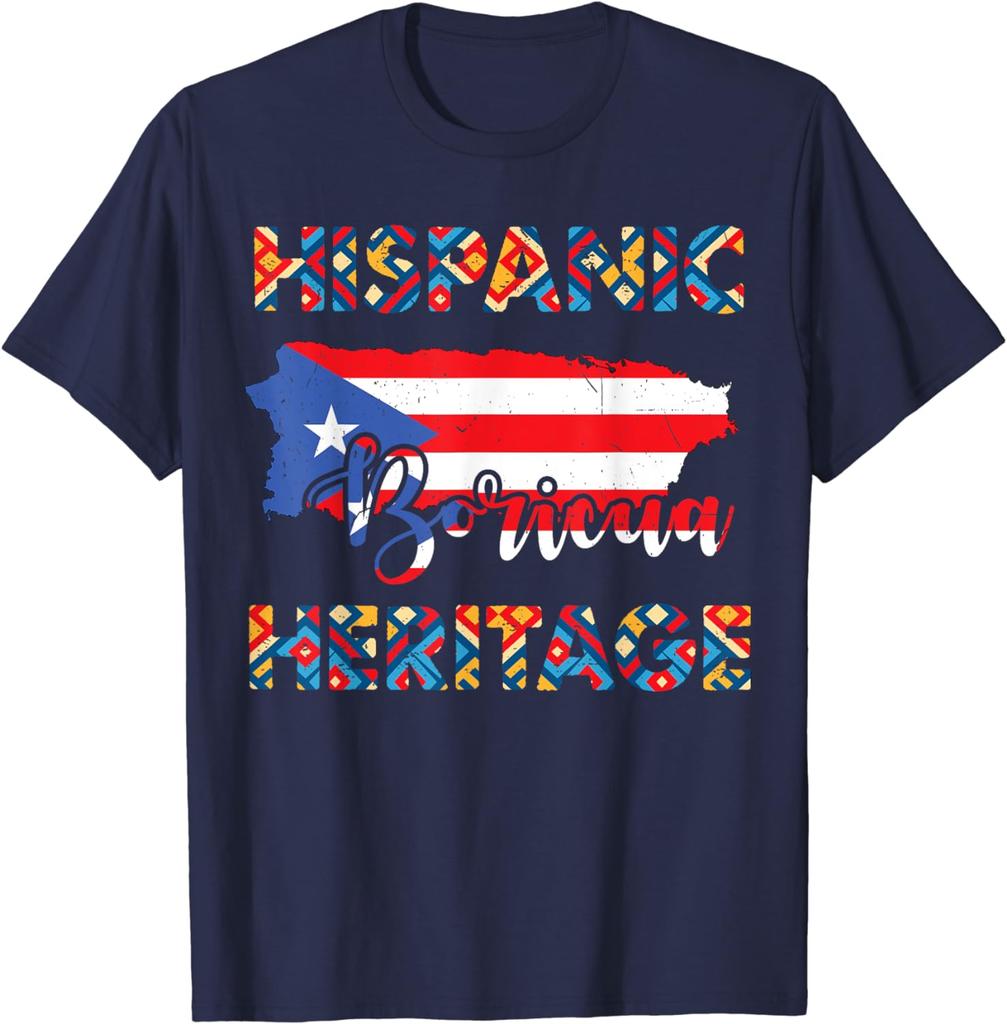 Puerto Rico Flag Shirt Hispanic Heritage Month Boricua Rican TShirt
