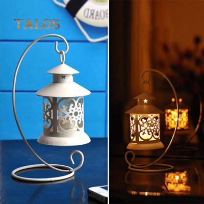 Suport pentru lumânări gol agățat, lanternă marocană antică, decor de nuntă, decorare cadou