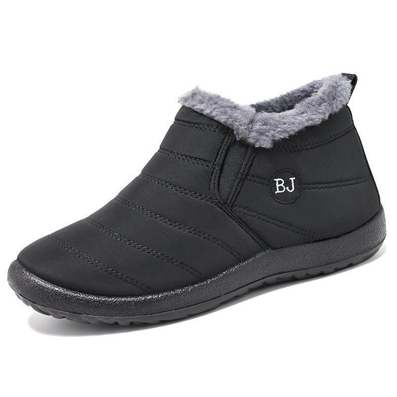 Cotton shoes women's 2025 new large size cotton boots piled thickened snow boots thermal casual shoes