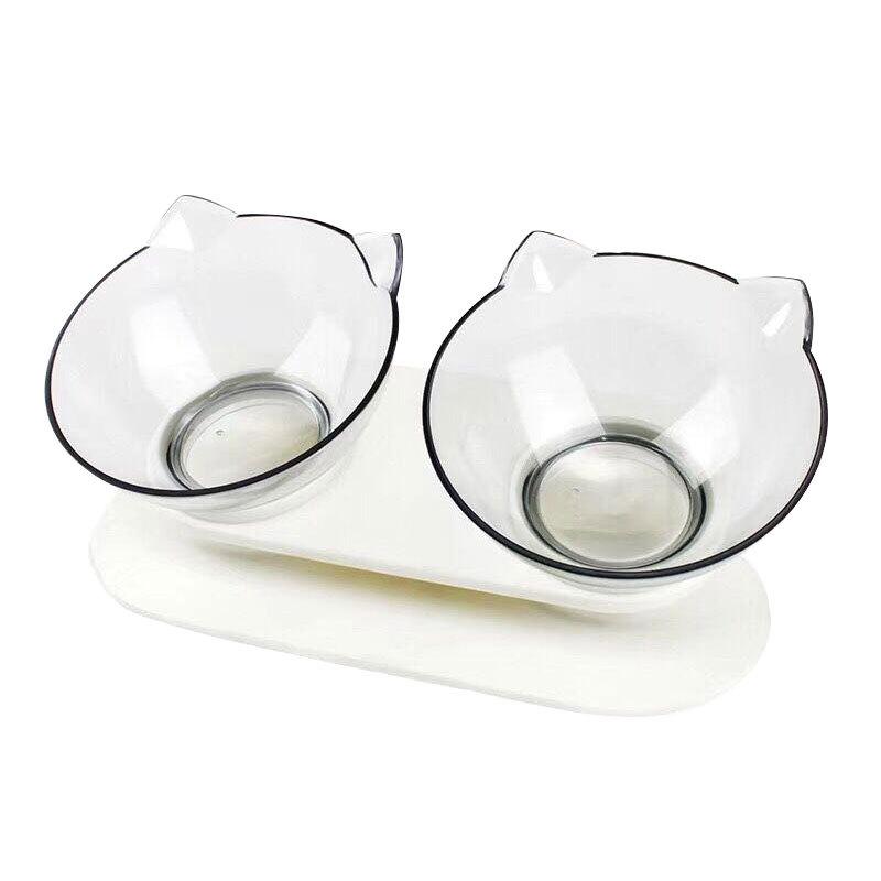 Dog Bowl Cat Bowl Double Bowl Automatic Drinking Water Bowl Anti-Tip Cat Food Dog Rice Bowl Dog Cat Supplies Bowl