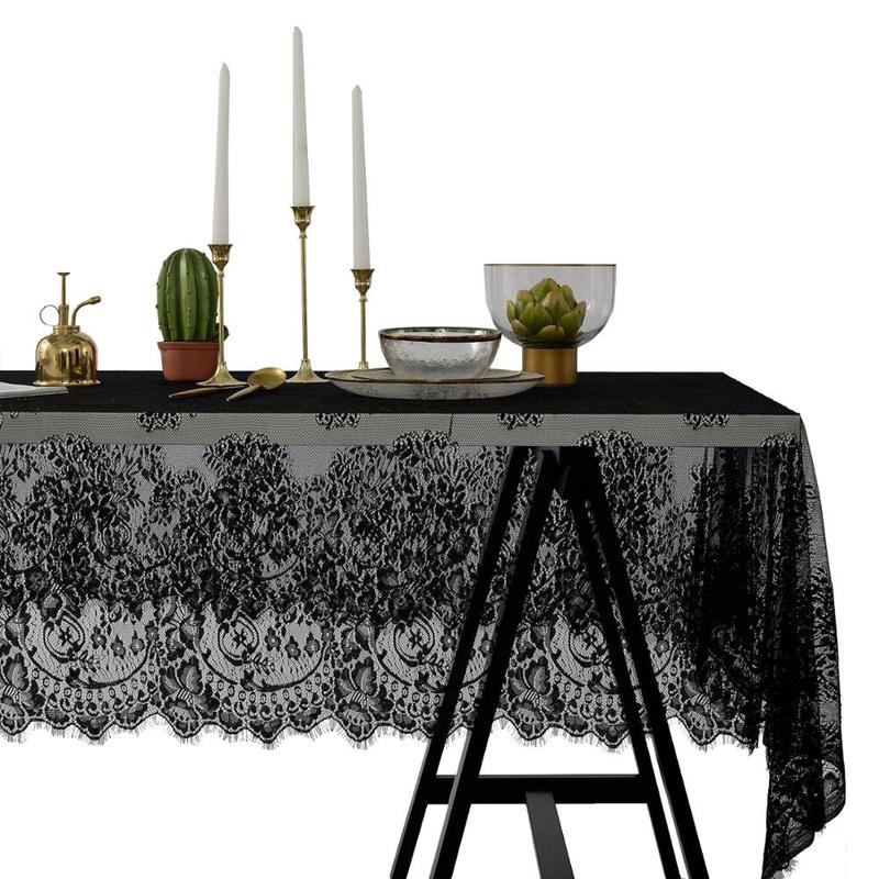 Ultra light soft lace tablecloth Hollow Cloth Cafe Cafe Book tablecloth Home Hotel textile romantic decoration | Layer