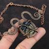Que Sera Necklace Copper Wire Wrapped Necklace Natural Gemstone Necklace Handmade Adjustable Necklace Copper Wire Wrap Jewelry Wedding Gift