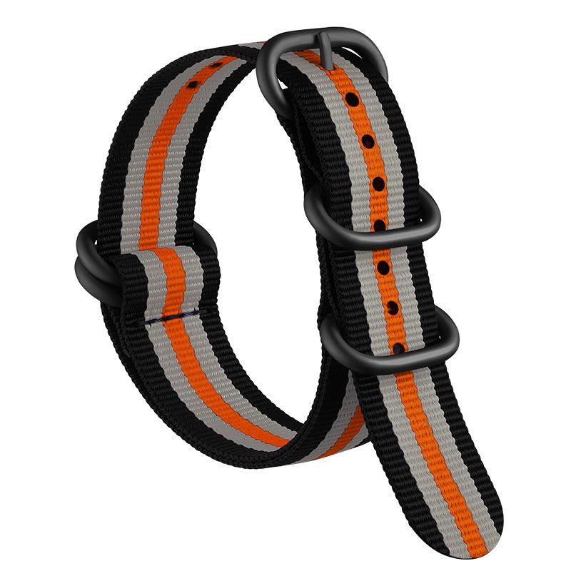 Bracelet de Montre NATO en Nylon Épaissi Xinlei - Bracelet Universel en Toile Tissée 20/22mm