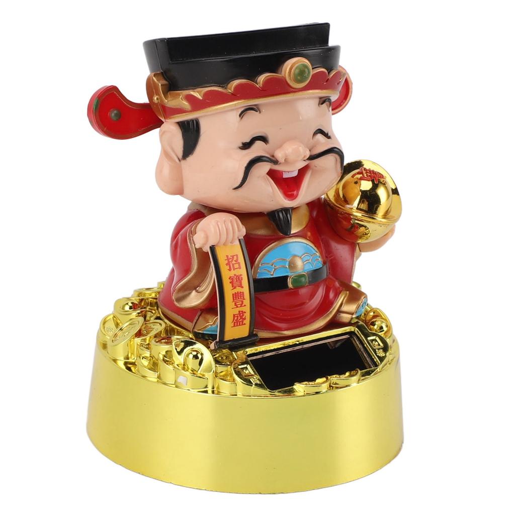 Solar Schwingende Gott des Reichtums Figur Statue Gott des Glücks Auto Armaturenbrett Ornament Feng Shui Dekor