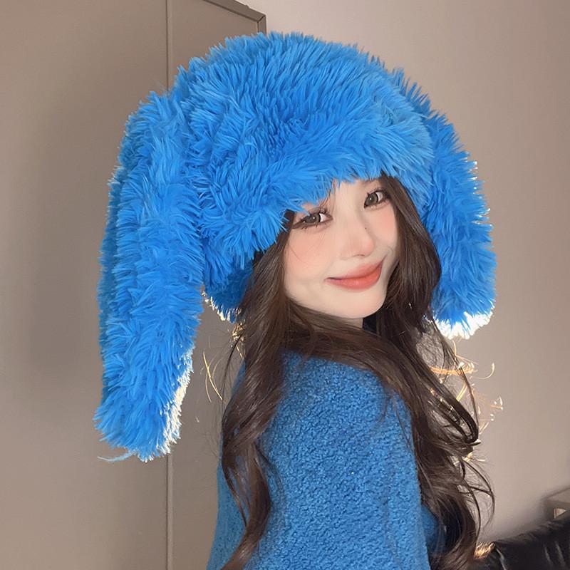 Soft Fluffy Eared Fisherman Cap With Insulation And Wind Resistance For Autumn Winter