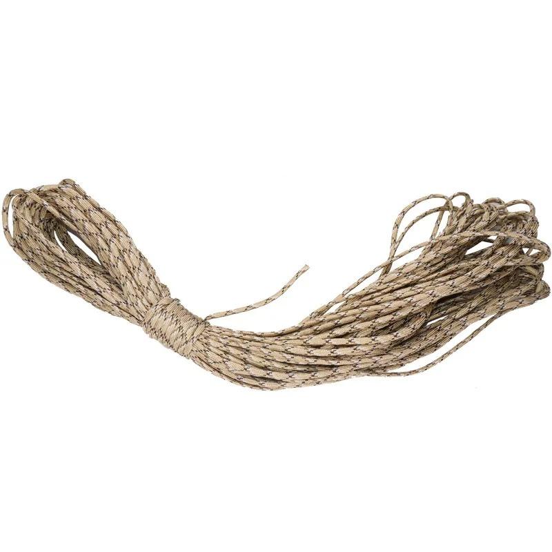7-Cores 550 Paracord Rope 5 15 30 M Dia.4mm Cord For Outdoor Camping Survival Lanyard Parachute Hiking Tent Accessories