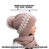 Womens Autumn Winter With The Korean Version Of The Lovely Knitted Cold Protective Ear Protection Neck Thickened Scarf Beanies