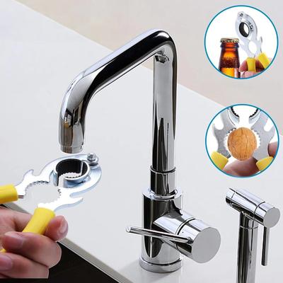 Spout Unscrewer Silver Replacement Tool Faucet Bubbler Wrench Non-Slip Removal Of Bath Connection Wrench For Homeowners Plumbing