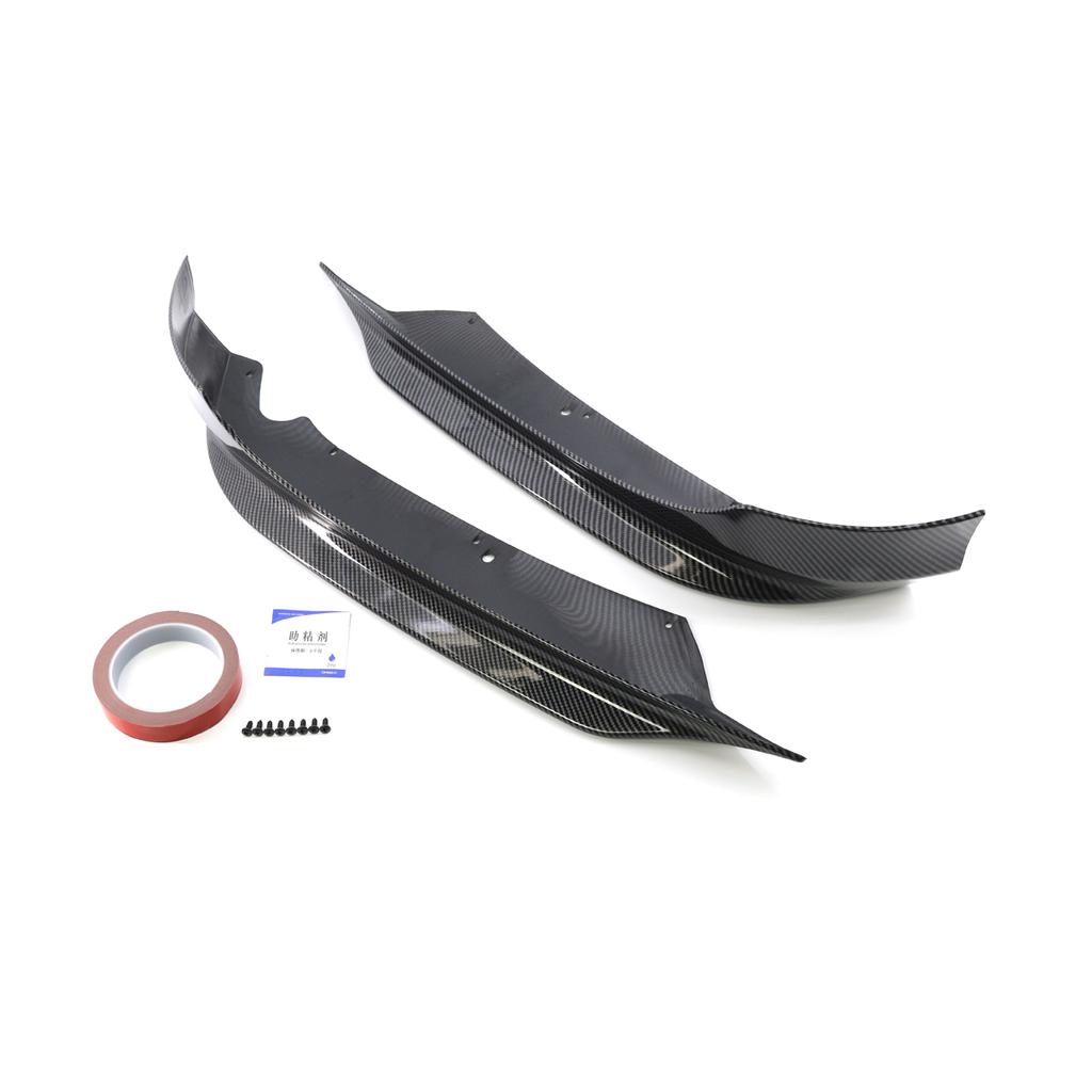 Paar Frontspoilerlippensplitter für BMW 325i 335i E90 LCI Limousine 4-Türer 2009-2012 Schürze Winglets Flaps Spoiler Carbon Fiber